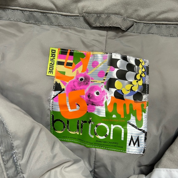 Burton white dry ride snow board ski pants women Size M - Picture 8 of 10